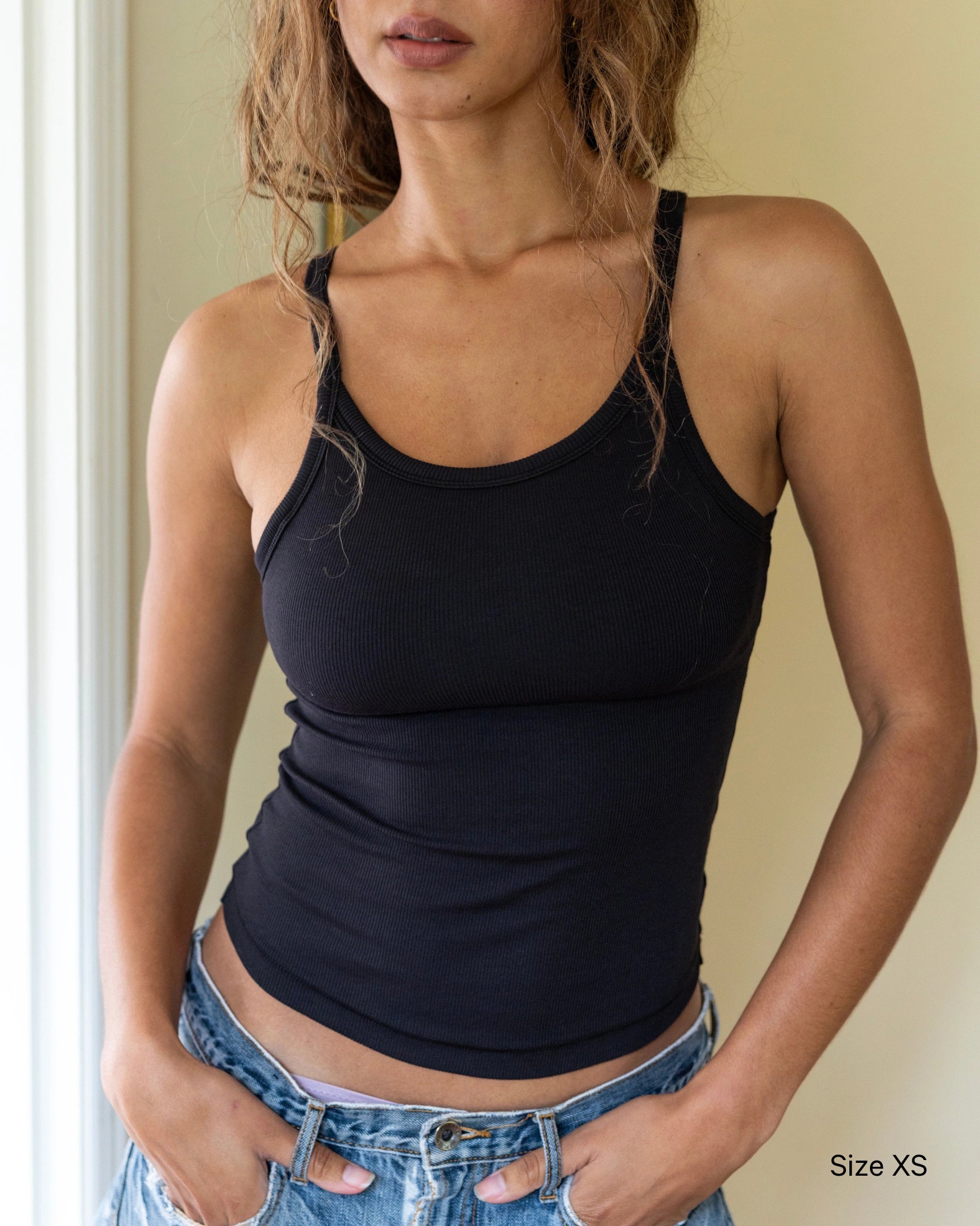 High Neck Bra Top - Black