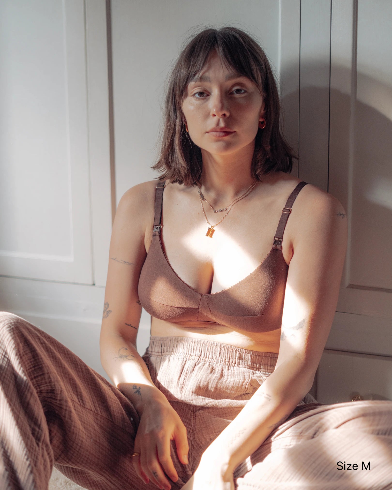 Luxe Nursing Bra - Cocoa Brown