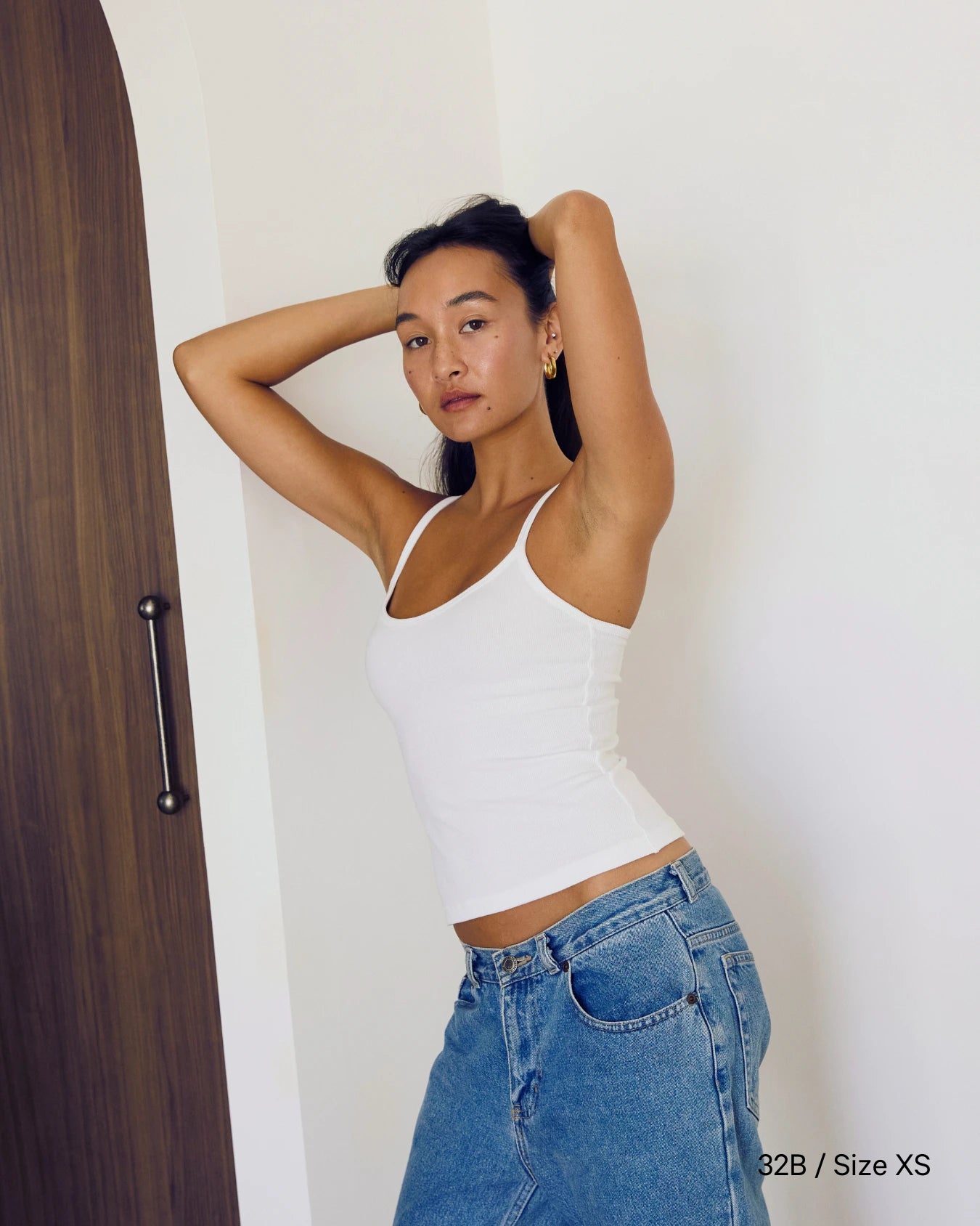 Ribbed Bra Top - White