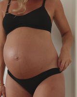 High Leg Maternity Brief (Black)